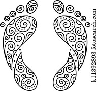 Ornamental footprint 