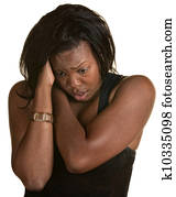 Overhelmed Young Woman