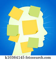 Paper Sticker on Blue Background Paper Sticker on Blue Background