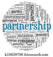 Partnership concept in tag cloud Partnership concept in tag cloud