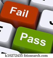 Pass Or Fail Keys To Show Exam Or Test Result Pass Or Fail Keys To Show Exam Or Test Result