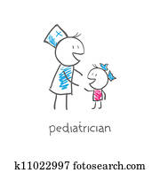 pediatrician with child pediatrician with child
