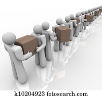 People Carrying Boxes Logistics Delivery Packages People Carrying Boxes Logistics Delivery Packages