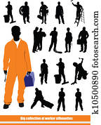 People silhouettes. Big collection