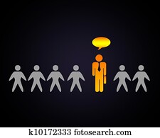 persona, con, un, solución