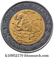 peso mexicano, cinco, pesos