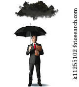 pessimist, in, geschaefts