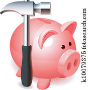 Piggy bank. Piggy bank.