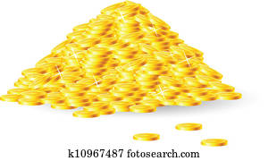 Pile of gold coins