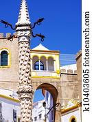 pillory at Largo de Santa Clara, Elvas, Portugal