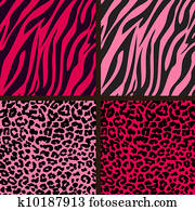 Pink Cheetah & Zebra Papers Pink Cheetah & Zebra Papers