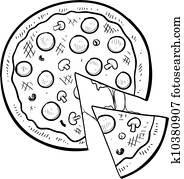 Pizza sketch Pizza sketch