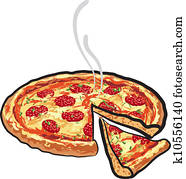 pizza with salami pizza with salami