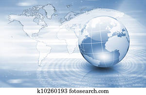 Planet earth and technology background Planet earth and technology background