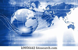 Planet earth and technology background Planet earth and technology background
