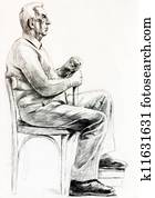 Portrait of a senior man