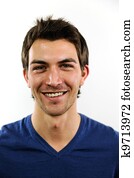 portrait of a young casual man