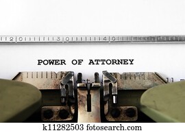 Power of attorney Power of attorney