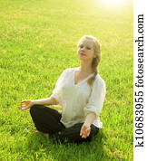 practice yoga outdoors