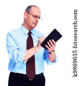 premyslený, vedúci, businessman.