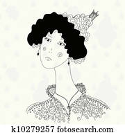Princess cartoon sketch Princess cartoon sketch