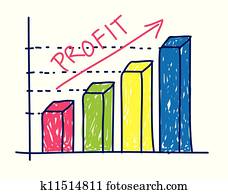 profit graphic chart doodle profit graphic chart doodle