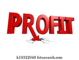 Profit is moving down