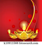 queimadura, Diwali, Diya