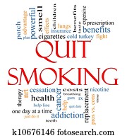 Quit Smoking Word Cloud Concept