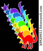 Rainbow cats Rainbow cats