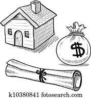 Real estate objects sketch