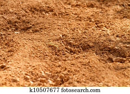 Red Clay Soil Dirt In A Farm Field