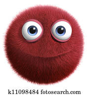 red hairy ball red hairy ball