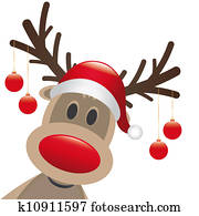 red nose christmas balls red nose christmas balls