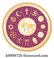 religiones mundo, mapa del mundo