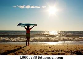 Resting on the beach