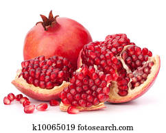 Ripe pomegranate fruit 