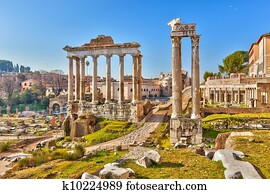 Roman ruins in Rome, Forum Roman ruins in Rome, Forum