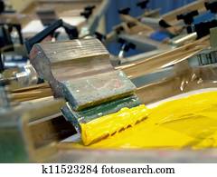 Rotary screen printing machine Rotary screen printing machine