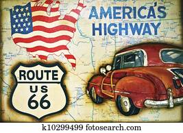Route 66 sign Route 66 sign