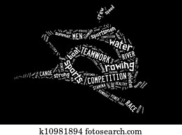 Rowing boat pictogram on black background Rowing boat pictogram on black background