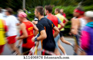 Runners in marathon Runners in marathon