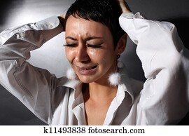 sad depression woman with tears sad depression woman with tears