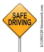 Safe driving concept. Safe driving concept.