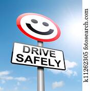 Safe driving concept. Safe driving concept.