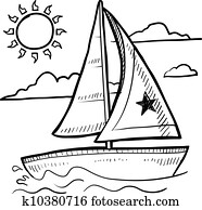 Sailboat sketch Sailboat sketch