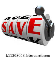 salvar, palavra, máquina slot, rodas, dinheiro saving, desconto