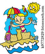 sandcastle building sandcastle building