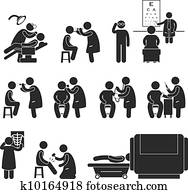 saúde, médico, corporal, verificação, teste