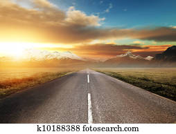 Scenic Route Through the Mountains Scenic Route Through the Mountains